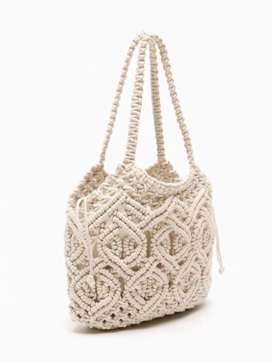 New style woven cotton yarn tote bag 